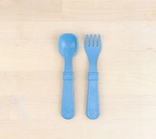 Load image into Gallery viewer, REPLAY RECYCLED FORK &amp; SPOON SET(DENIM)
