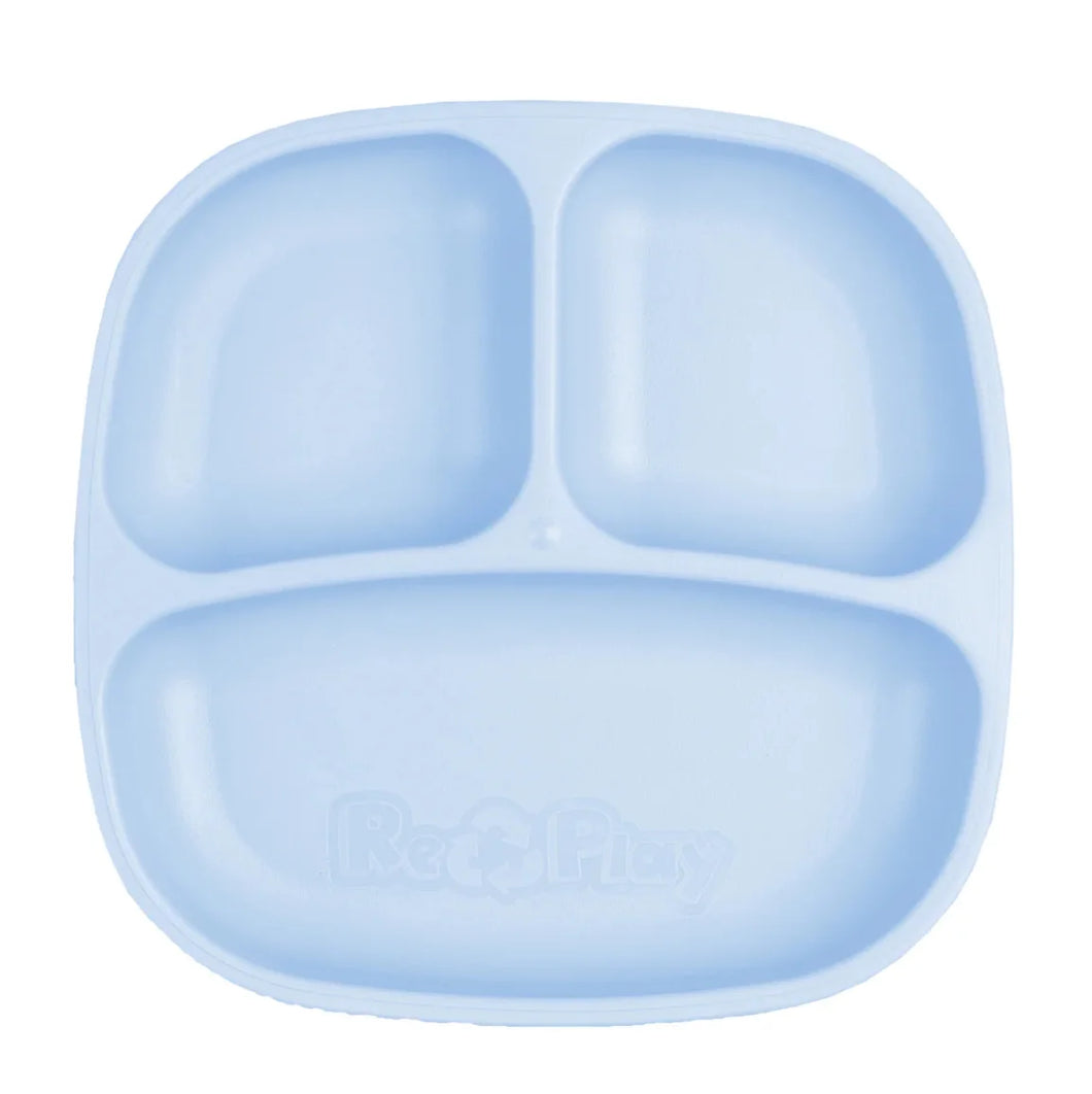 Re-Play Divided Plate - Ice Blue